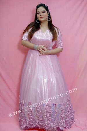 pink-ribbon-work-net-gown-2