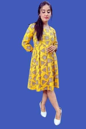 Knee Length Frock for Ladies 1