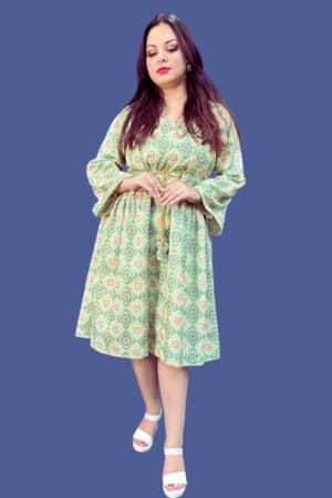 Long Top-Frock Made with Rayon Cotton Fabric 1