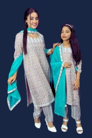 Rayon Cotton Suit with Dupatta 6
