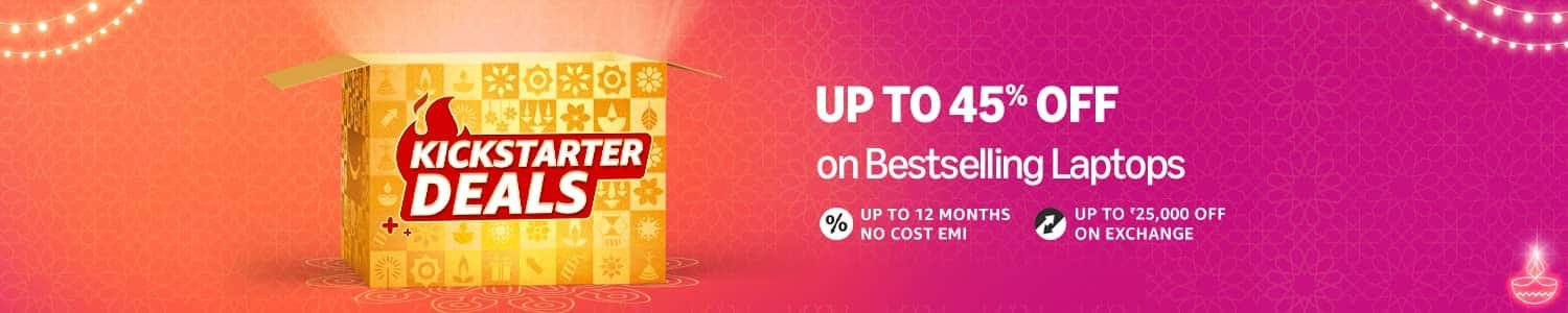 Upto 40% off on bestselling laptops during amazon great indian festival