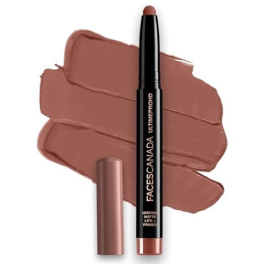 FACES CANADA Ultime Pro HD Intense Matte Lips + Primer - Espresso 03, 1.4g | 9HR Long Stay