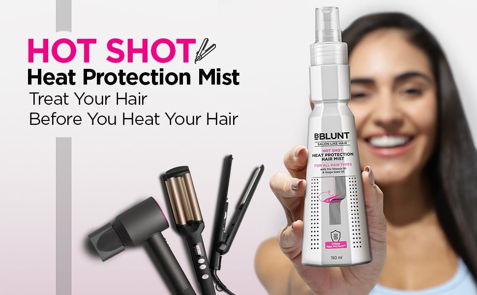 Product Overview bblunt hot shot heat protection hair mist Review