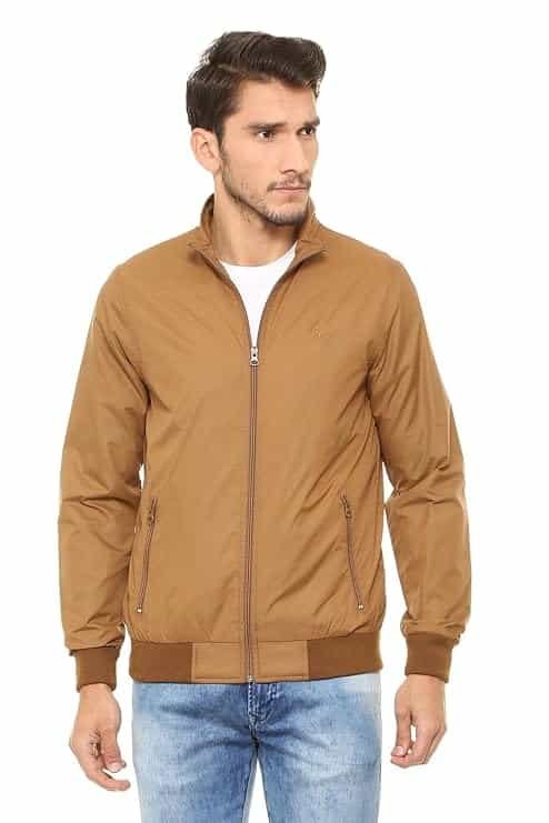 Allen Solly Men's Polyester Standard Length Casual Jacket