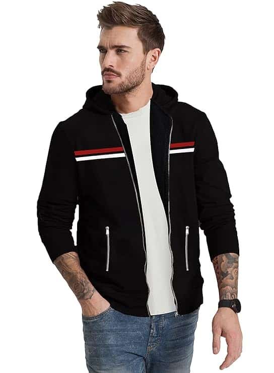 JUGULAR Men's Cotton Zipper Sweatshirt