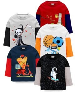 Kuchipoo Boys Full Sleeves Regular Fit Cotton T-Shirt