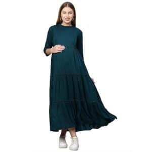 Momtobe Women Knee Length Dress