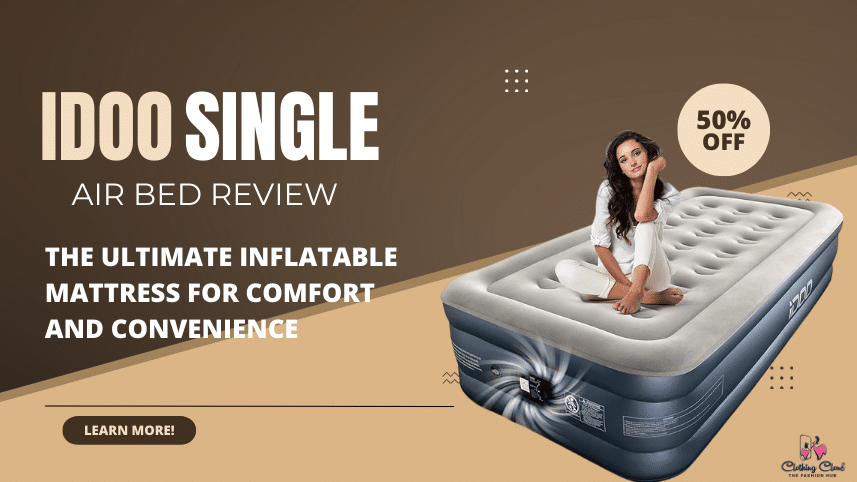 iDOO Single Air Bed Review The Ultimate Inflatable Mattress for Comfort and Convenience