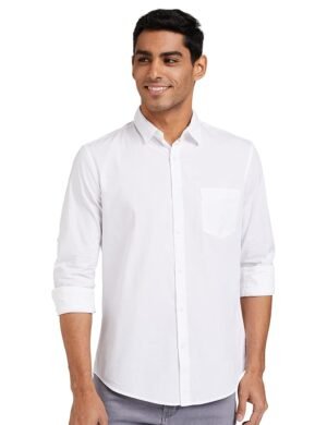Amazon Brand - Symbol Men's Solid Cotton Shirt 1