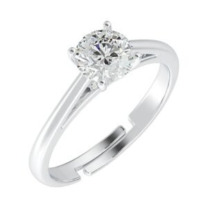 Clara Pure Real 925 Sterling Silver Adjustable Ring Band 1