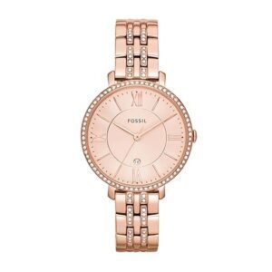Fossil Jacqueline Analog Rose Gold Dial and Band Women's Stainless Steel Watch 1