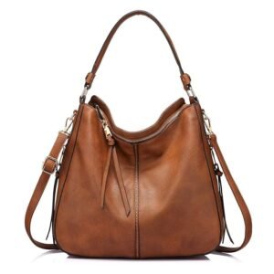 INOVERA (LABEL) Women Inovera Faux Leather Handbags Shoulder Hobo Bag Ladies Big Purse With Long Strap 1