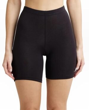 Jockey 1529 Women's High Coverage Super Combed Cotton Elastane Stretch Mid Waist Shorties with Concealed Waistband 1