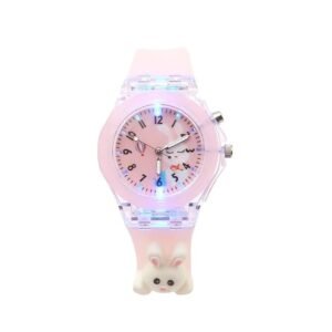 SPIKY Analog Watch for Kids 3D Cartoon 7 Multicolor LED Luminous Lights with Silicone Strap 1