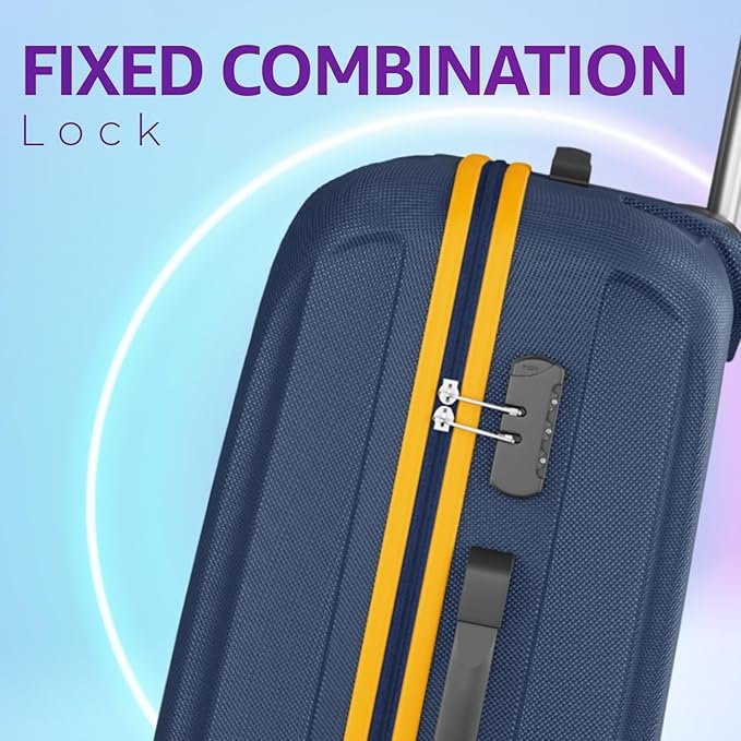 Safari Thorium Neo 8 Wheels 55 Cm Small Cabin Trolley Bag Hard Case Polycarbonate 360 Degree Wheeling System Luggage, Trolley Bags for Travel, Suitcase for Travel, Graphite Blue 5