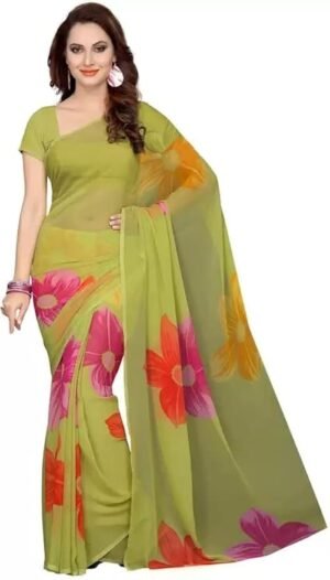 Yashika Women Georgette Standard Length Saree 1