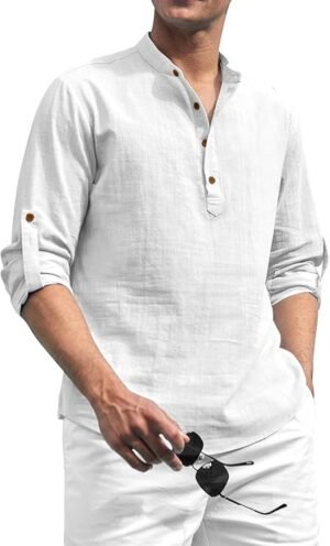 Zombom Cotton Blend Solid Casual Regular Fit Short Kurta 1