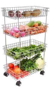 Stainless Steel Modern Kitchen Storage Rack 1