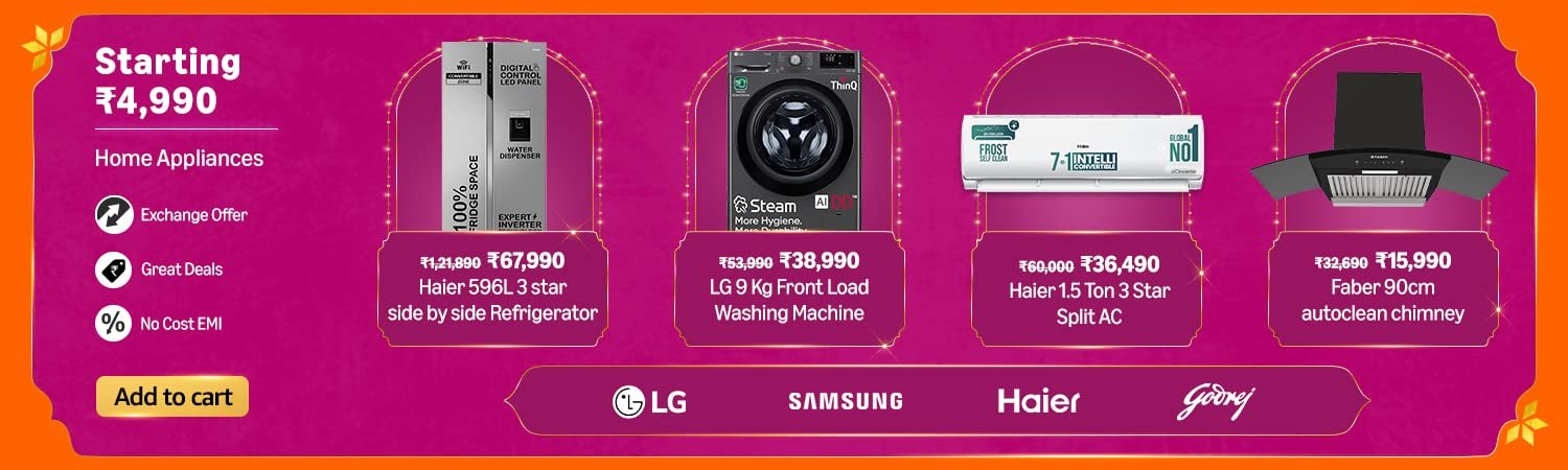 amazon great indian festival sale 2025 on home appliances & TV